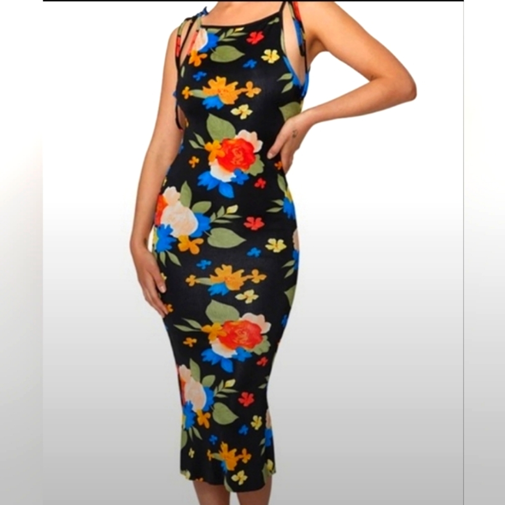 NWT WeWoreWhat Boat Neck Maxi Dress Size Small